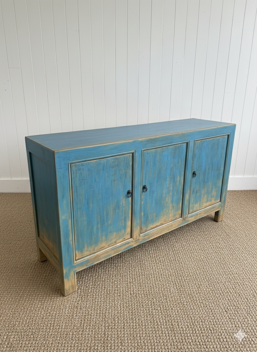 Duke 3 Door Cabinet-Blue Hand Home