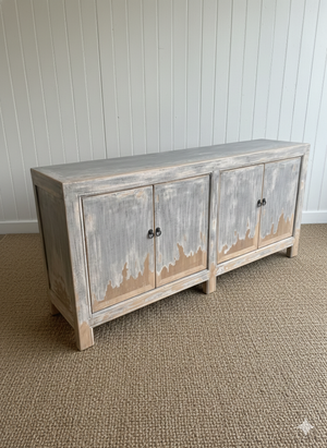 Bell Four Door Cabinet In Blue-Blue Hand Home