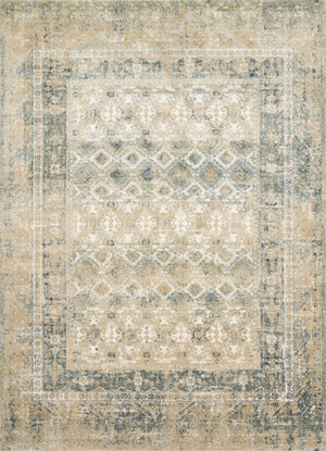 Magnolia Home by Joanna Gaines x Loloi James Rug - Sand / Ocean-Blue Hand Home