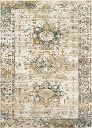Magnolia Home by Joanna Gaines x Loloi James Rug - Ivory / Multi-Blue Hand Home