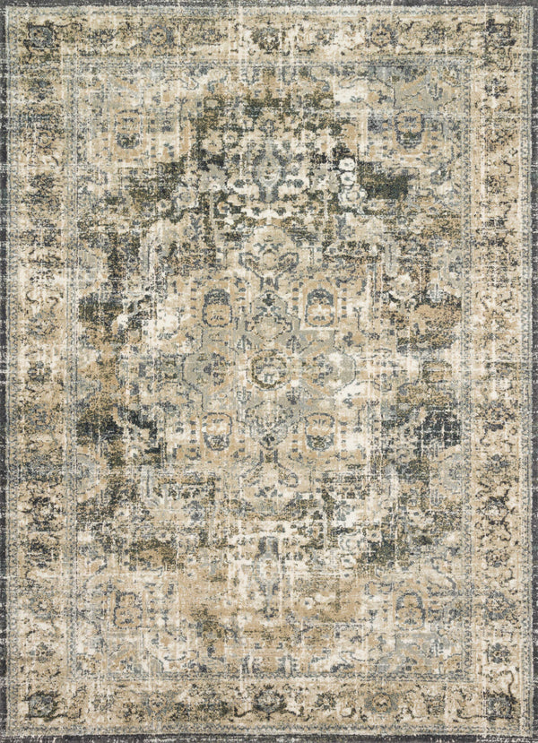 Magnolia Home by Joanna Gaines x Loloi James Rug - Natural / Fog-Blue Hand Home