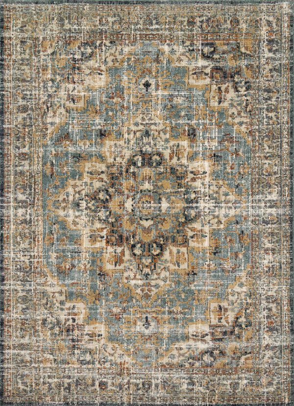 Magnolia Home by Joanna Gaines x Loloi James Rug - Sky / Multi-Blue Hand Home