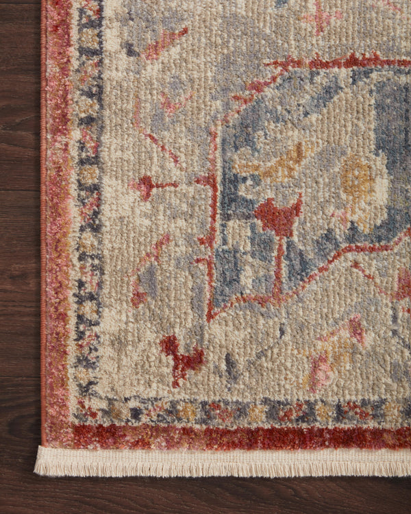 Magnolia Home by Joanna Gaines x Loloi Janey Rug - Garnet / Multi-Blue Hand Home