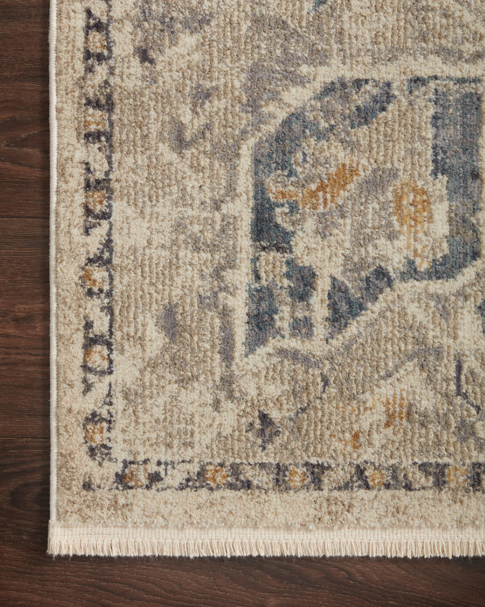 Magnolia Home by Joanna Gaines x Loloi Janey Rug - Natural / Indigo-Blue Hand Home