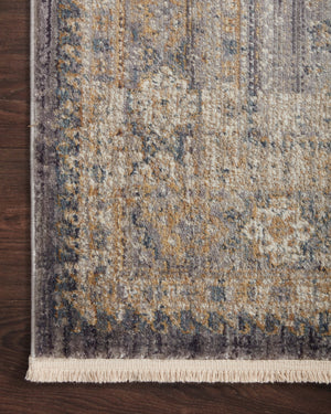 Magnolia Home by Joanna Gaines x Loloi Janey Rug - Slate / Gold-Blue Hand Home