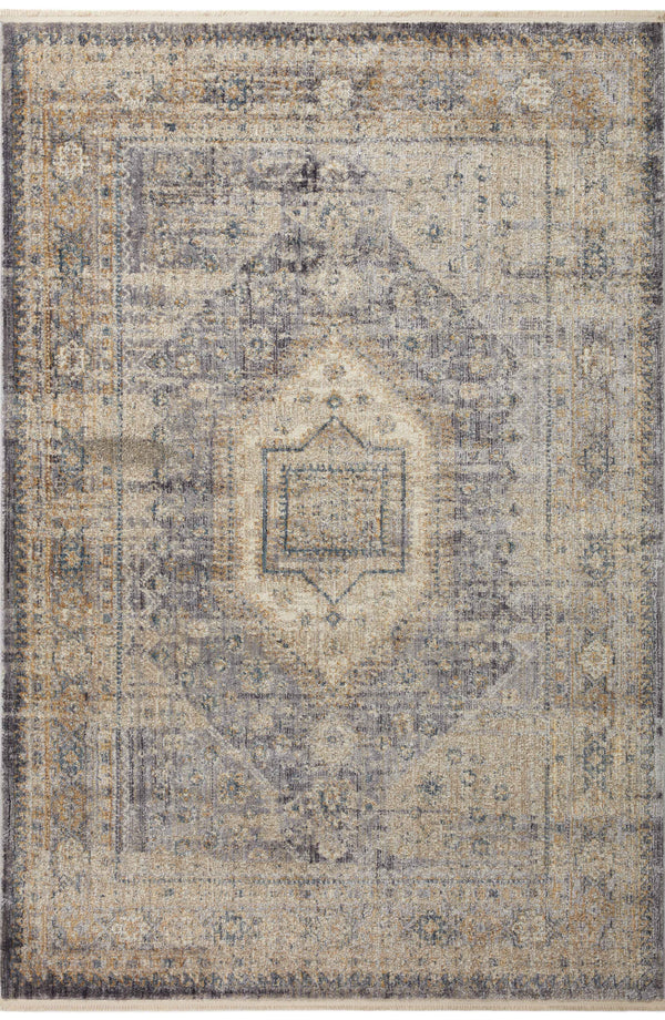 Magnolia Home by Joanna Gaines x Loloi Janey Rug - Slate / Gold-Blue Hand Home