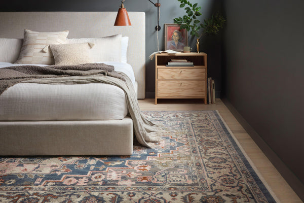 Magnolia Home by Joanna Gaines x Loloi Janey Rug - Indigo / Multi-Blue Hand Home