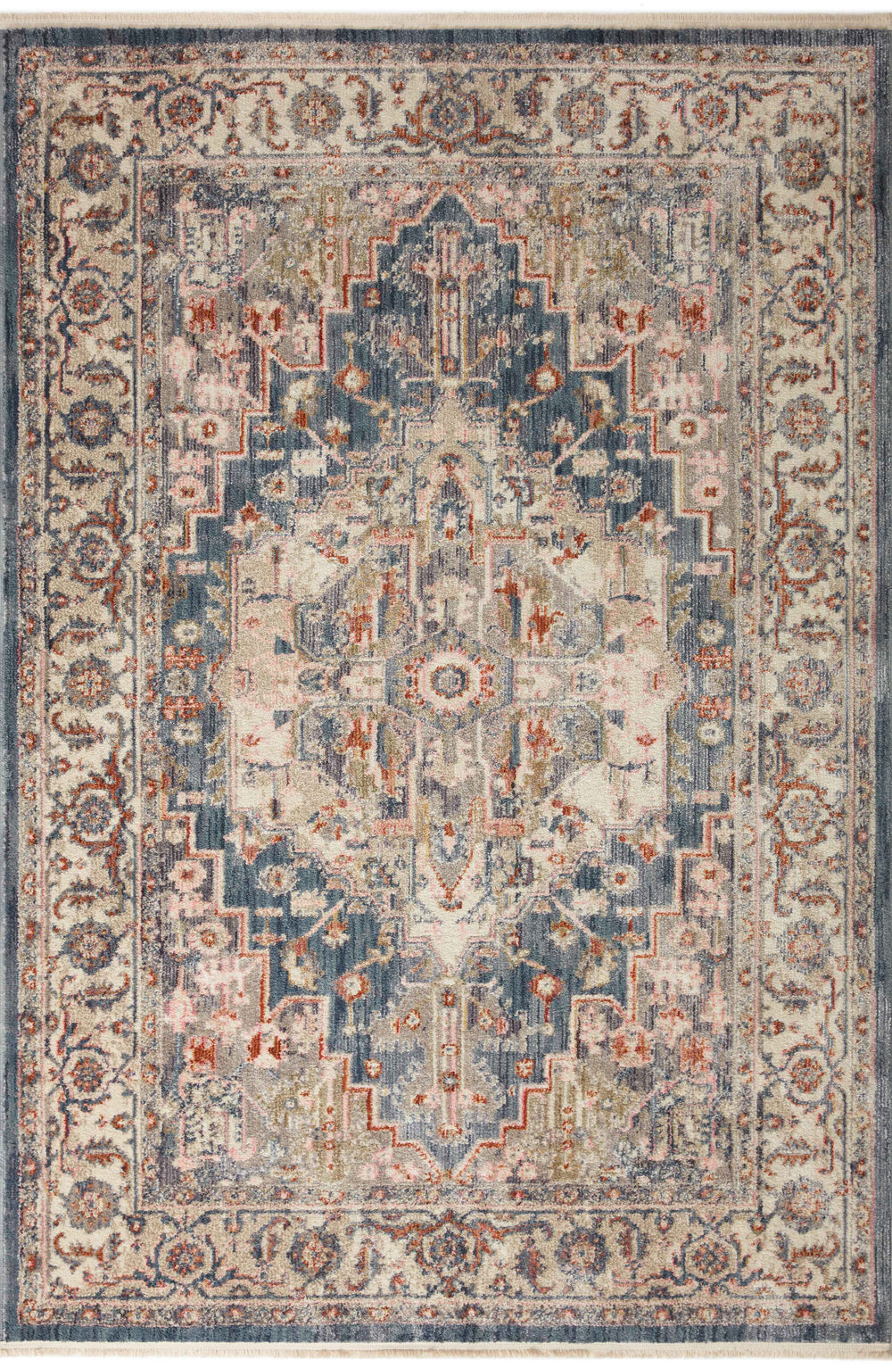 Magnolia Home by Joanna Gaines x Loloi Janey Rug - Indigo / Multi-Blue Hand Home