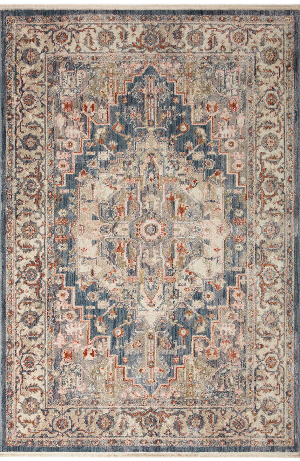 Magnolia Home by Joanna Gaines x Loloi Janey Rug - Indigo / Multi-Blue Hand Home