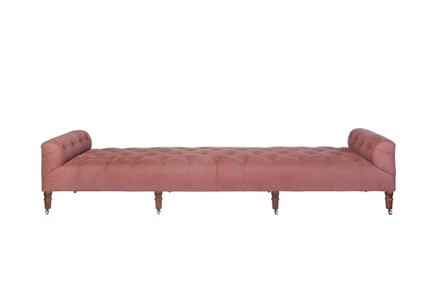 Cisco Home JD Field Bench with Back - 108" Leather-Blue Hand Home