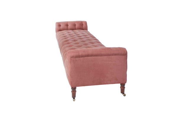 Cisco Home JD Field Bench with Back - 108" Leather-Blue Hand Home