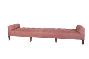 Cisco Home JD Field Bench with Back - 108" Leather-Blue Hand Home