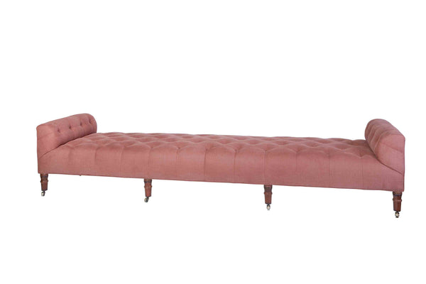 Cisco Home JD Field Bench with Back - 108" Leather-Blue Hand Home
