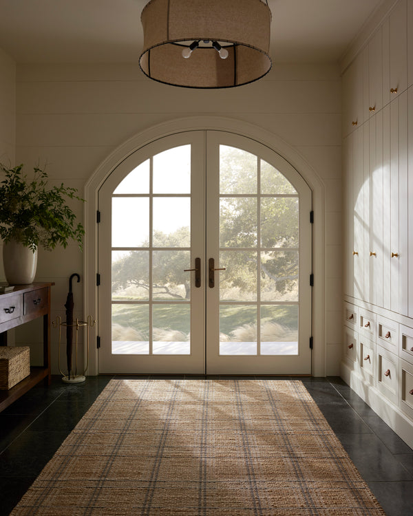 Chris Loves Julia x Loloi Judy Rugs - Natural / Stone-Blue Hand Home