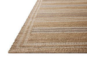 Chris Loves Julia x Loloi Judy Rugs - Natural / Dove-Blue Hand Home