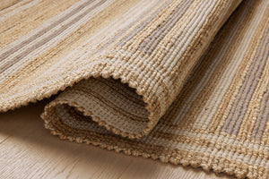 Chris Loves Julia x Loloi Judy Rugs - Natural / Dove-Blue Hand Home