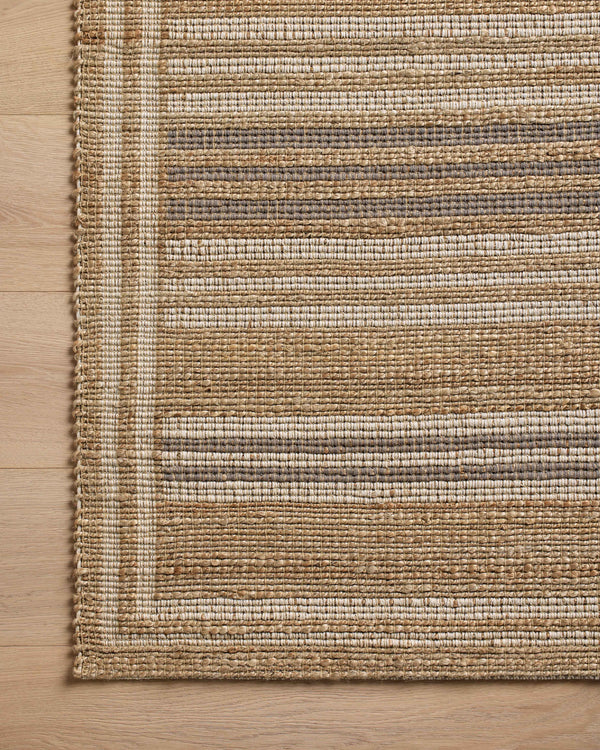 Chris Loves Julia x Loloi Judy Rugs - Natural / Dove-Blue Hand Home