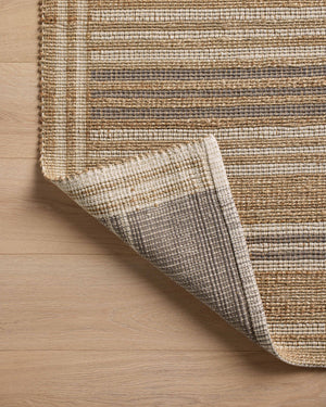 Chris Loves Julia x Loloi Judy Rugs - Natural / Dove-Blue Hand Home