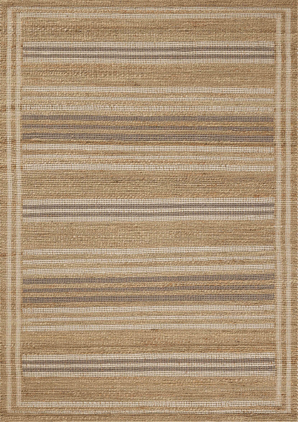 Chris Loves Julia x Loloi Judy Rugs - Natural / Dove-Blue Hand Home