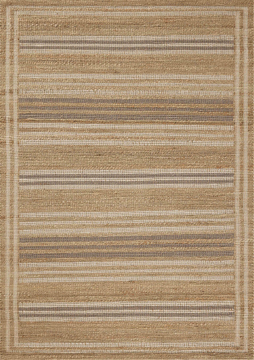 Chris Loves Julia x Loloi Judy Rugs - Natural / Dove-Blue Hand Home