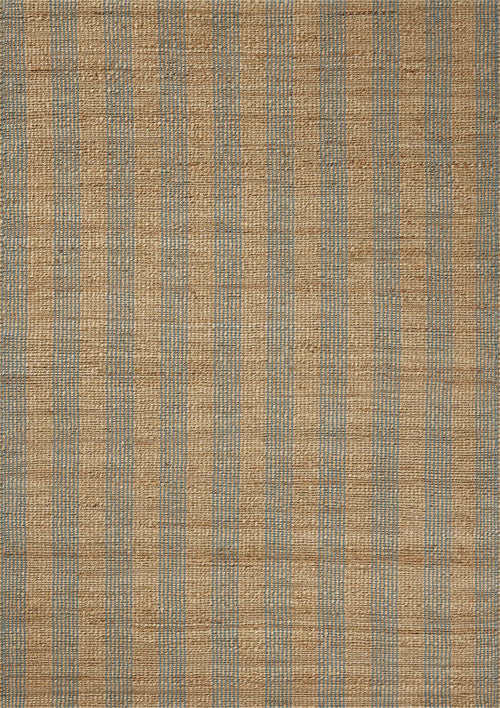 Chris Loves Julia x Loloi Judy Rugs - Natural / Sky-Blue Hand Home