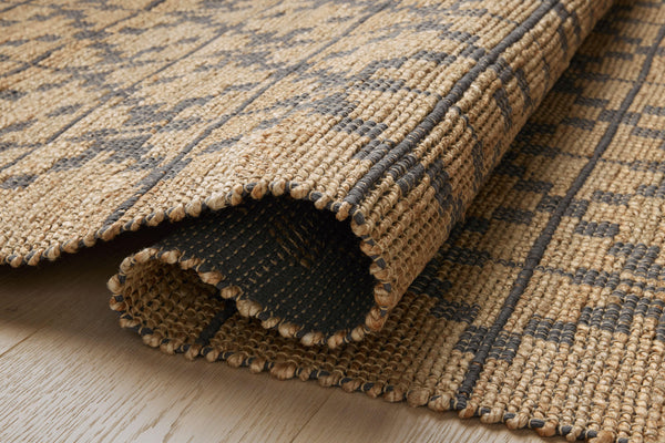 Chris Loves Julia x Loloi Judy Rugs - Natural / Graphite-Blue Hand Home