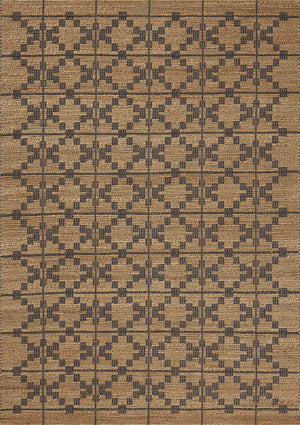 Chris Loves Julia x Loloi Judy Rugs - Natural / Graphite-Blue Hand Home