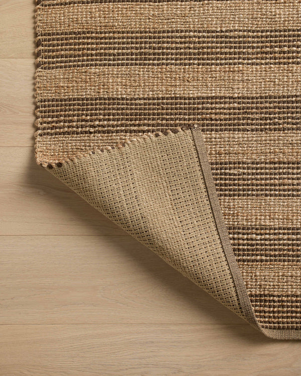 Chris Loves Julia x Loloi Judy Rugs - Natural / Chocolate-Blue Hand Home