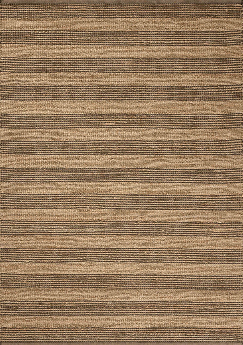 Chris Loves Julia x Loloi Judy Rugs - Natural / Chocolate-Blue Hand Home
