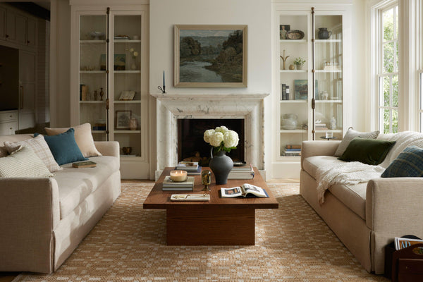 Chris Loves Julia x Loloi Judy Rugs - Natural / Ivory-Blue Hand Home