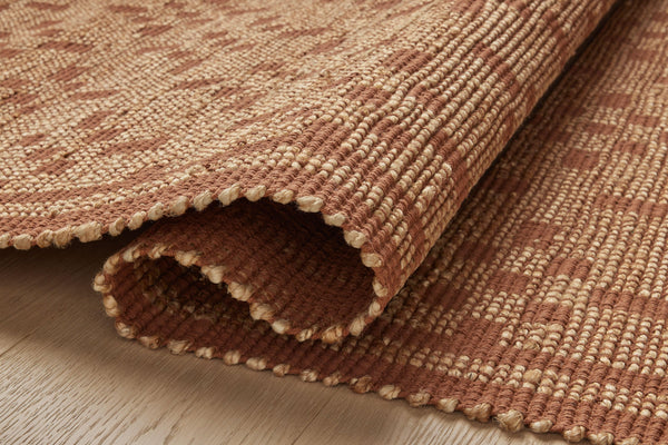 Chris Loves Julia x Loloi Judy Rugs - Natural / Spice-Blue Hand Home