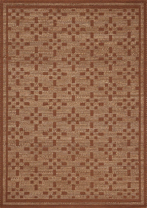 Chris Loves Julia x Loloi Judy Rugs - Natural / Spice-Blue Hand Home