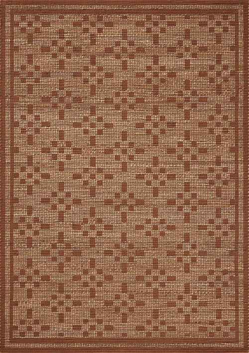 Chris Loves Julia x Loloi Judy Rugs - Natural / Spice-Blue Hand Home