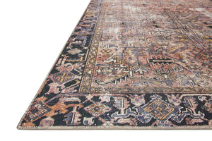 Chris Loves Julia x Loloi Jules Rugs - Terracotta / Multi-Blue Hand Home