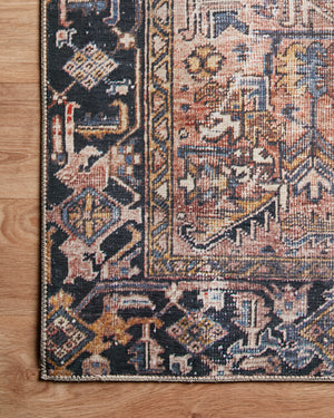 Chris Loves Julia x Loloi Jules Rugs - Terracotta / Multi-Blue Hand Home
