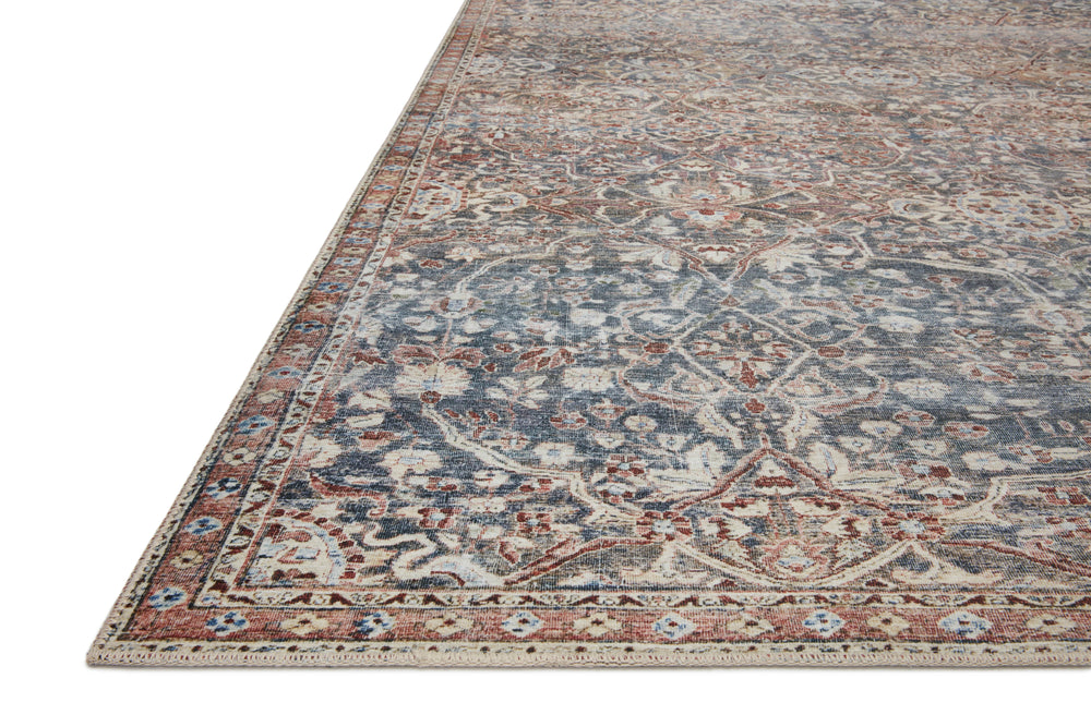 Chris Loves Julia x Loloi Jules Rugs - Denim / Spice-Blue Hand Home