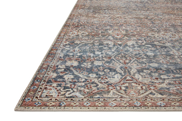 Chris Loves Julia x Loloi Jules Rugs - Denim / Spice-Blue Hand Home