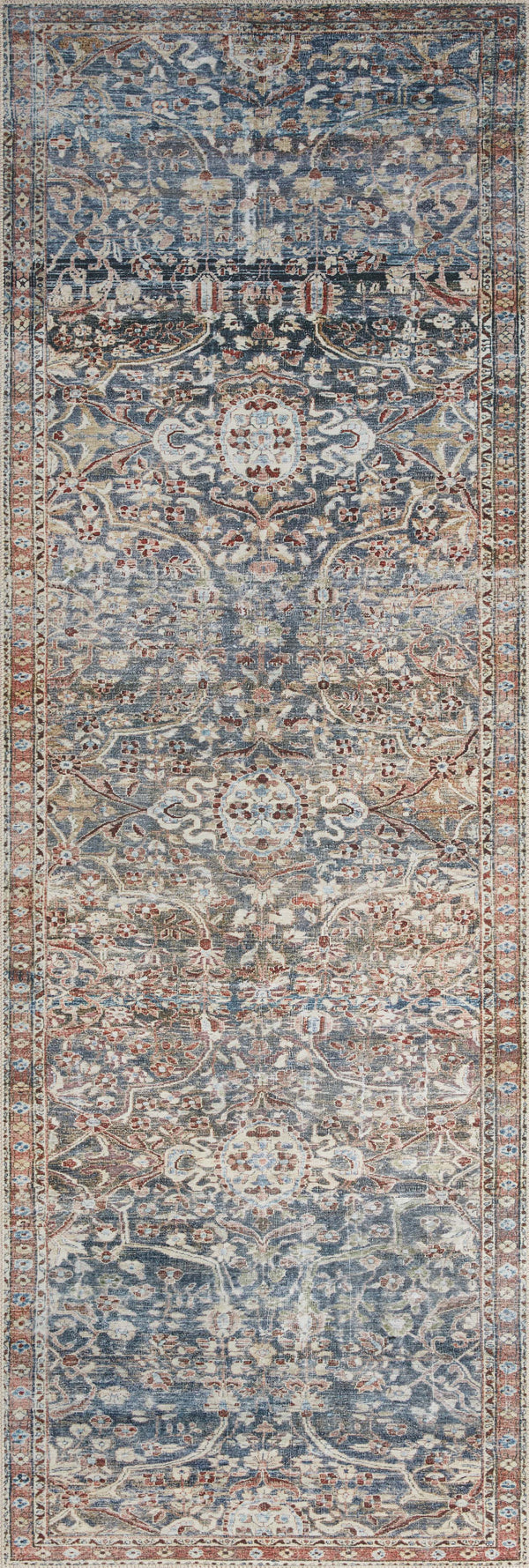 Chris Loves Julia x Loloi Jules Rugs - Denim / Spice-Blue Hand Home