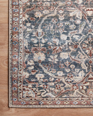 Chris Loves Julia x Loloi Jules Rugs - Denim / Spice-Blue Hand Home