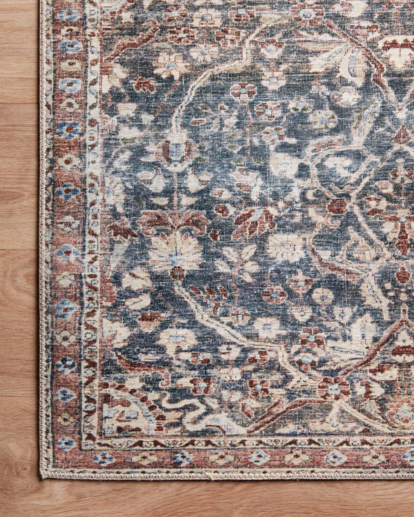 Chris Loves Julia x Loloi Jules Rugs - Denim / Spice-Blue Hand Home