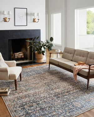 Chris Loves Julia x Loloi Jules Rugs - Denim / Spice-Blue Hand Home
