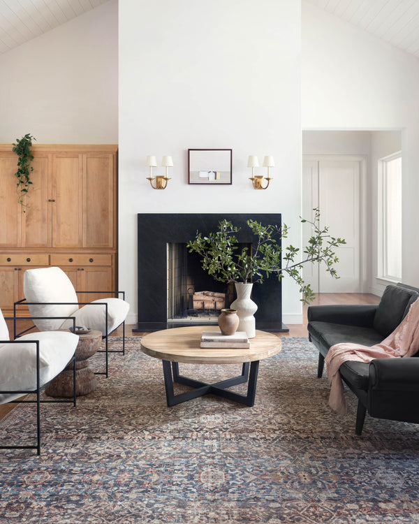 Chris Loves Julia x Loloi Jules Rugs - Denim / Spice-Blue Hand Home