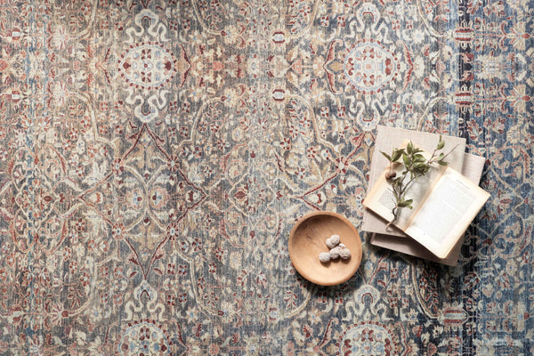 Chris Loves Julia x Loloi Jules Rugs - Denim / Spice-Blue Hand Home
