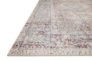 Chris Loves Julia x Loloi Jules Rugs - Natural / Ocean-Blue Hand Home