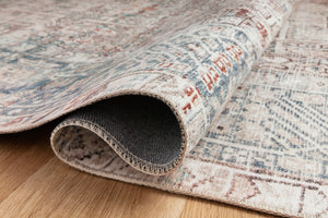 Chris Loves Julia x Loloi Jules Rugs - Natural / Ocean-Blue Hand Home