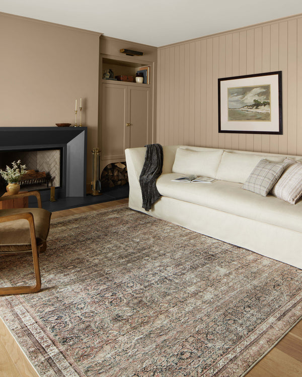 Chris Loves Julia x Loloi Jules Rugs - Ink / Terracotta-Blue Hand Home