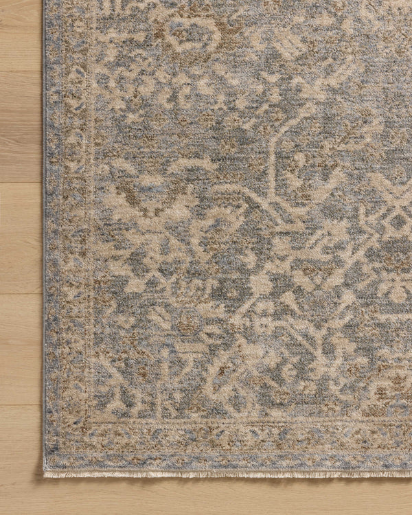 Magnolia Home by Joanna Gaines x Loloi Junie Rug - Blue / Natural-Blue Hand Home