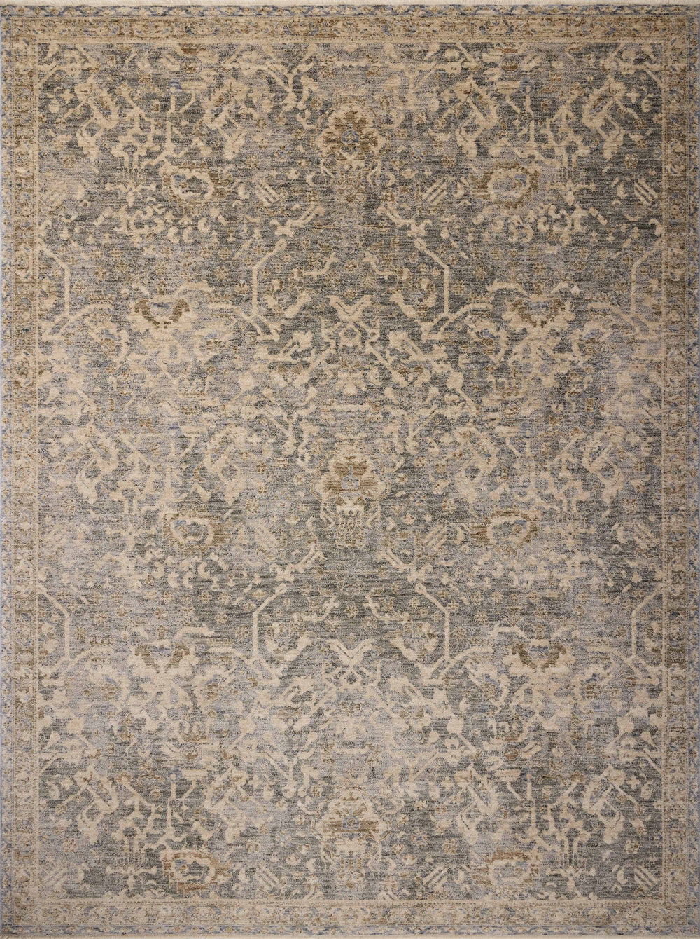 Magnolia Home by Joanna Gaines x Loloi Junie Rug - Blue / Natural-Blue Hand Home