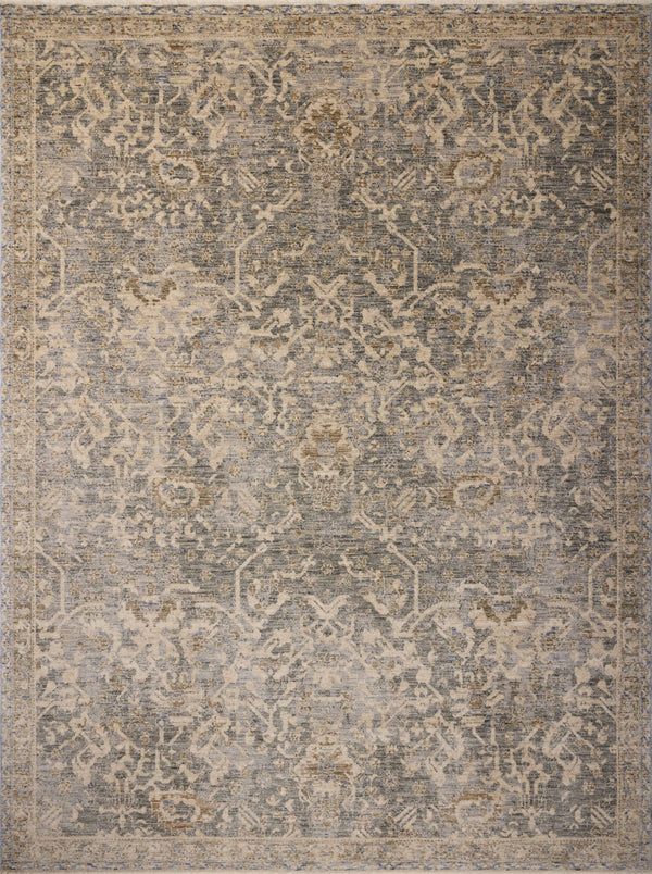 Magnolia Home by Joanna Gaines x Loloi Junie Rug - Blue / Natural-Blue Hand Home