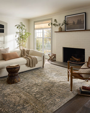 Magnolia Home by Joanna Gaines x Loloi Junie Rug - Moss / Natural-Blue Hand Home